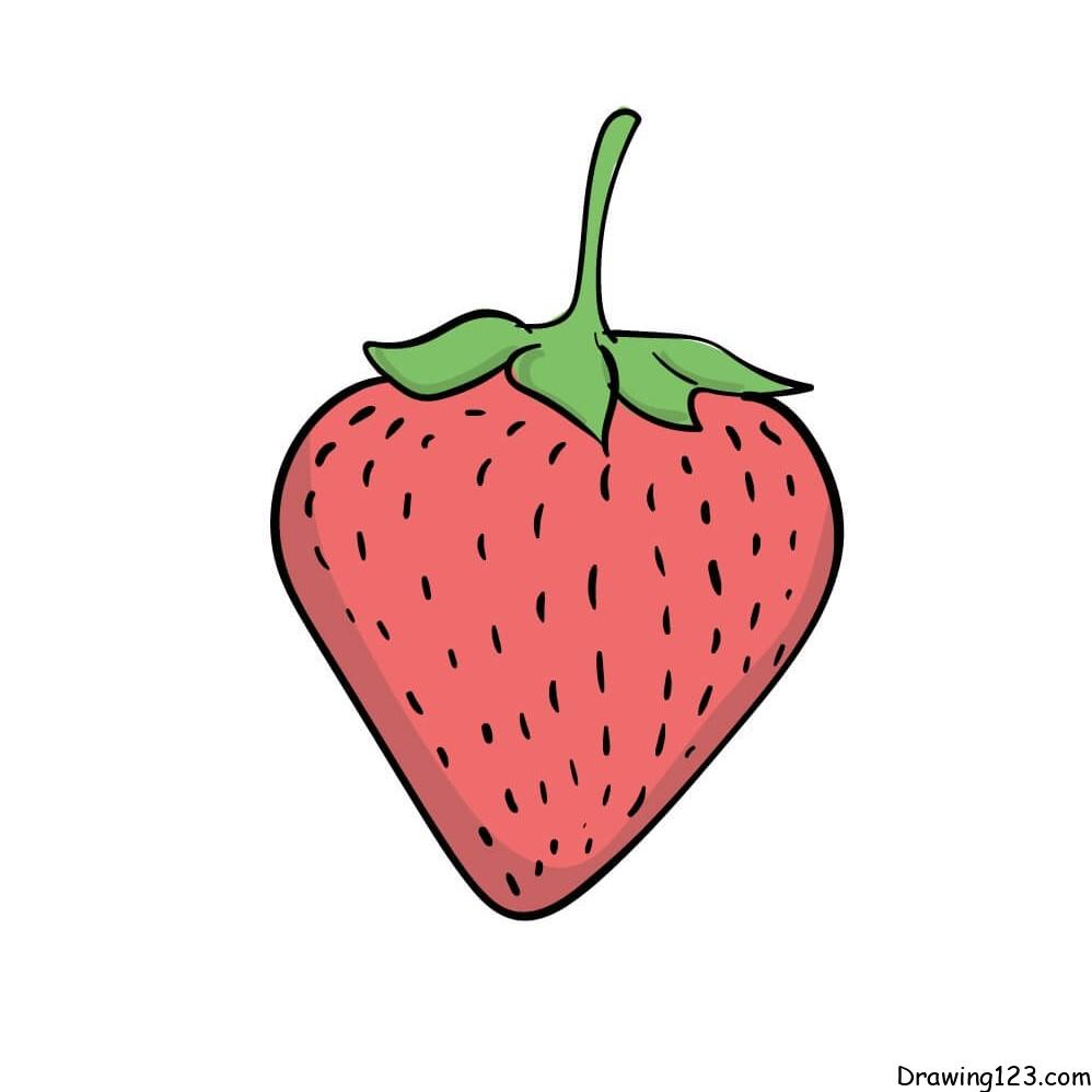 menggambar Strawberry