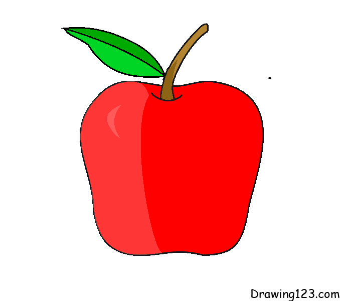 menggambar Apel
