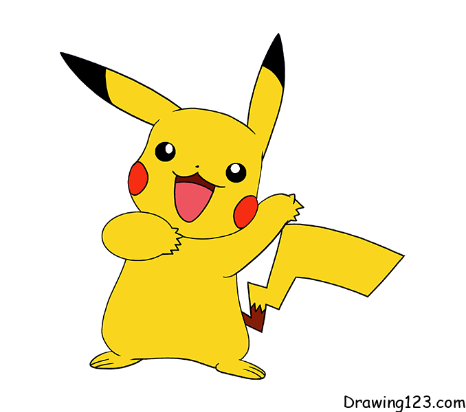 menggambar Pikachu