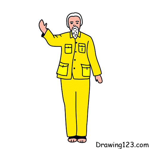 menggambar Paman Ho
