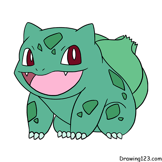 menggambar Pokemon Bulbasaur