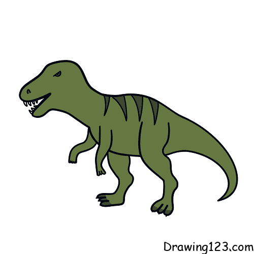 menggambar Dinosaur