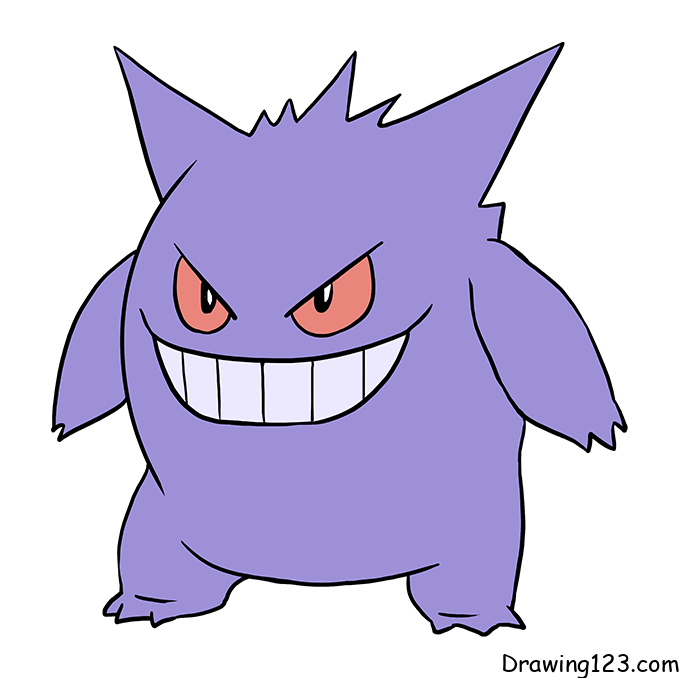 menggambar Pokemon Gengar