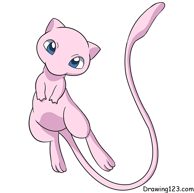 menggambar Pokemon Mew