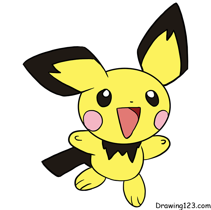 menggambar Pokemon Pichu