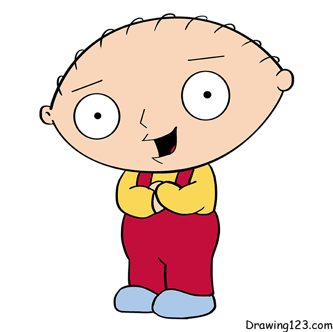 menggambar Stewie Griffin