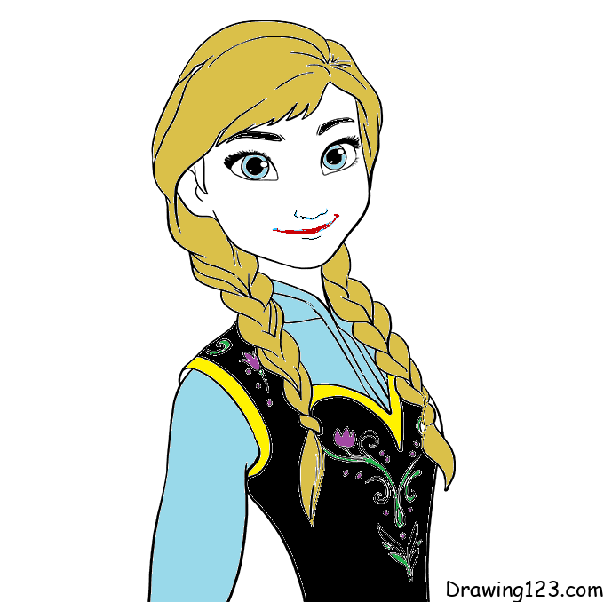 menggambar Anna