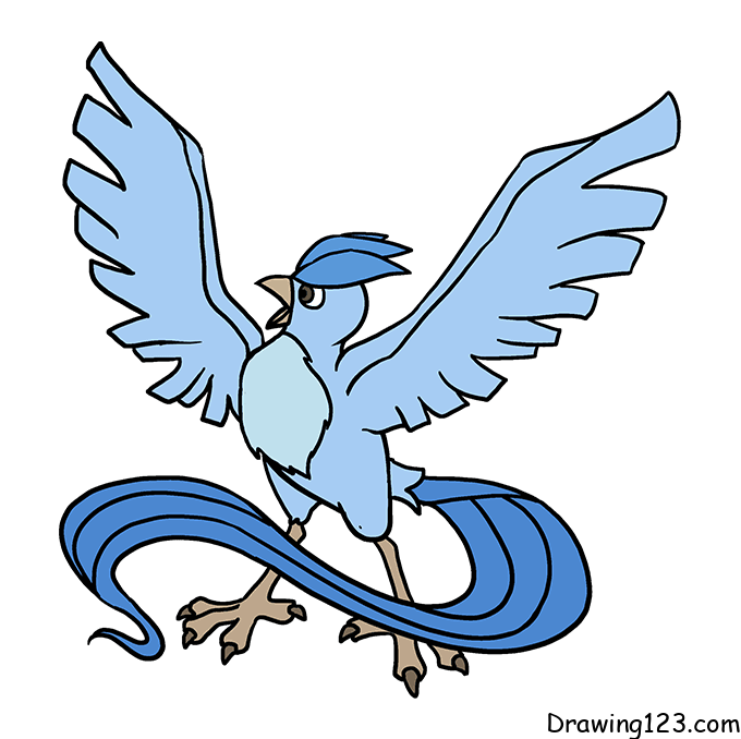 menggambar Pokemon Articuno