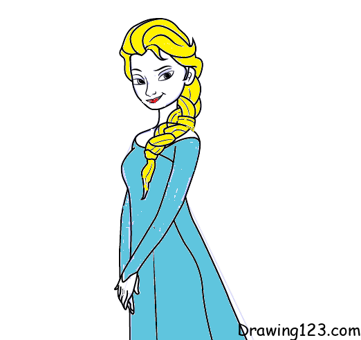 elsa-drawing-step-8