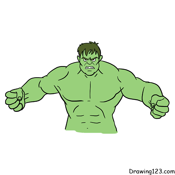 menggambar Hulk