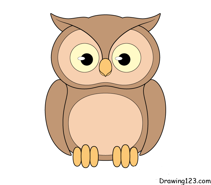 owl-drawing-step-9