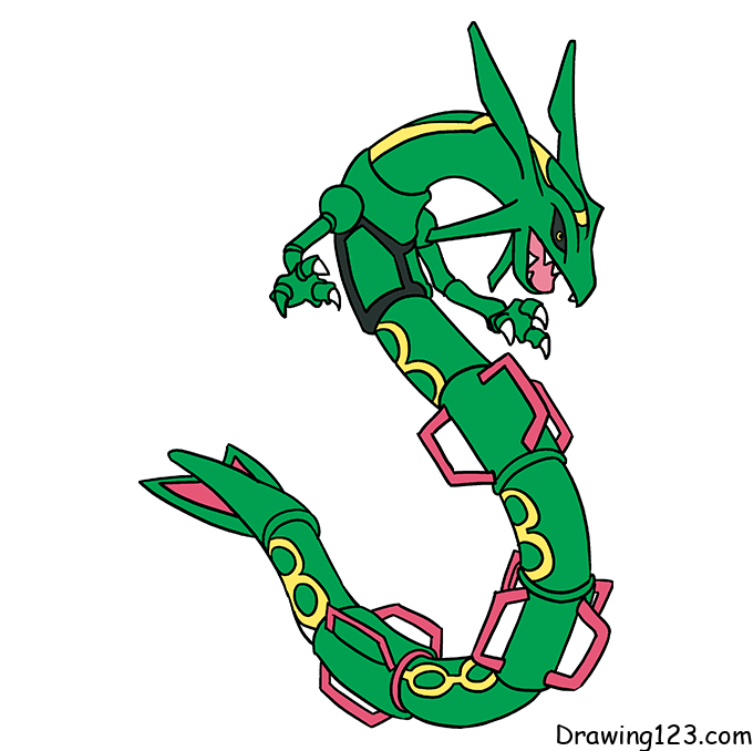 menggambar Pokemon Rayquaza