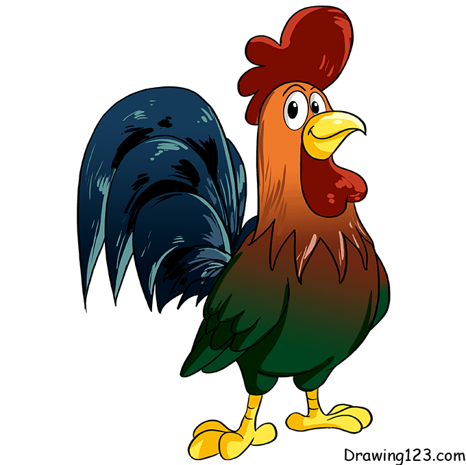 rooster-drawing-step-10
