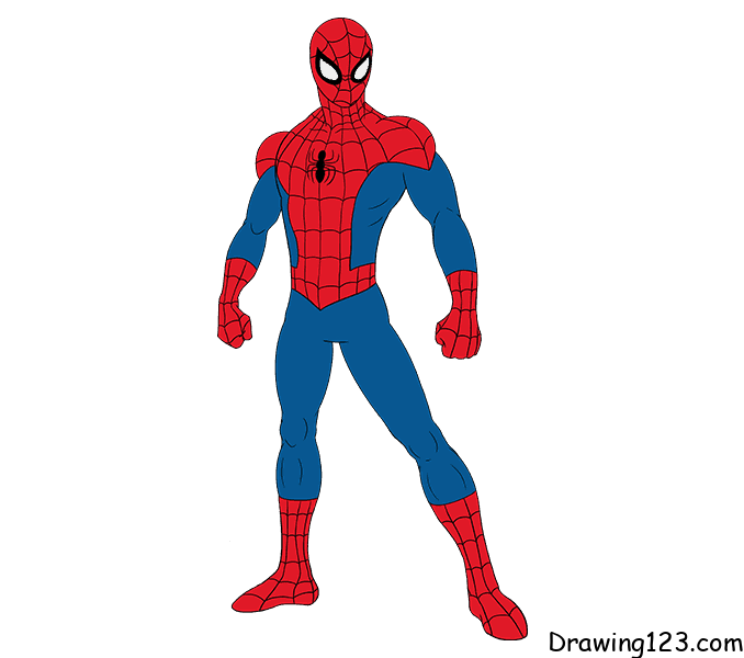 menggambar Spider-Man 