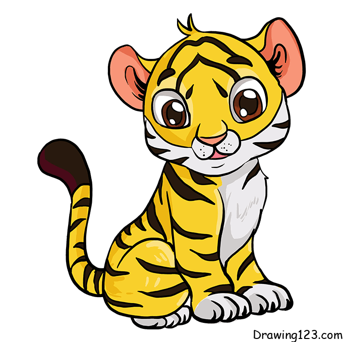 menggambar Harimau