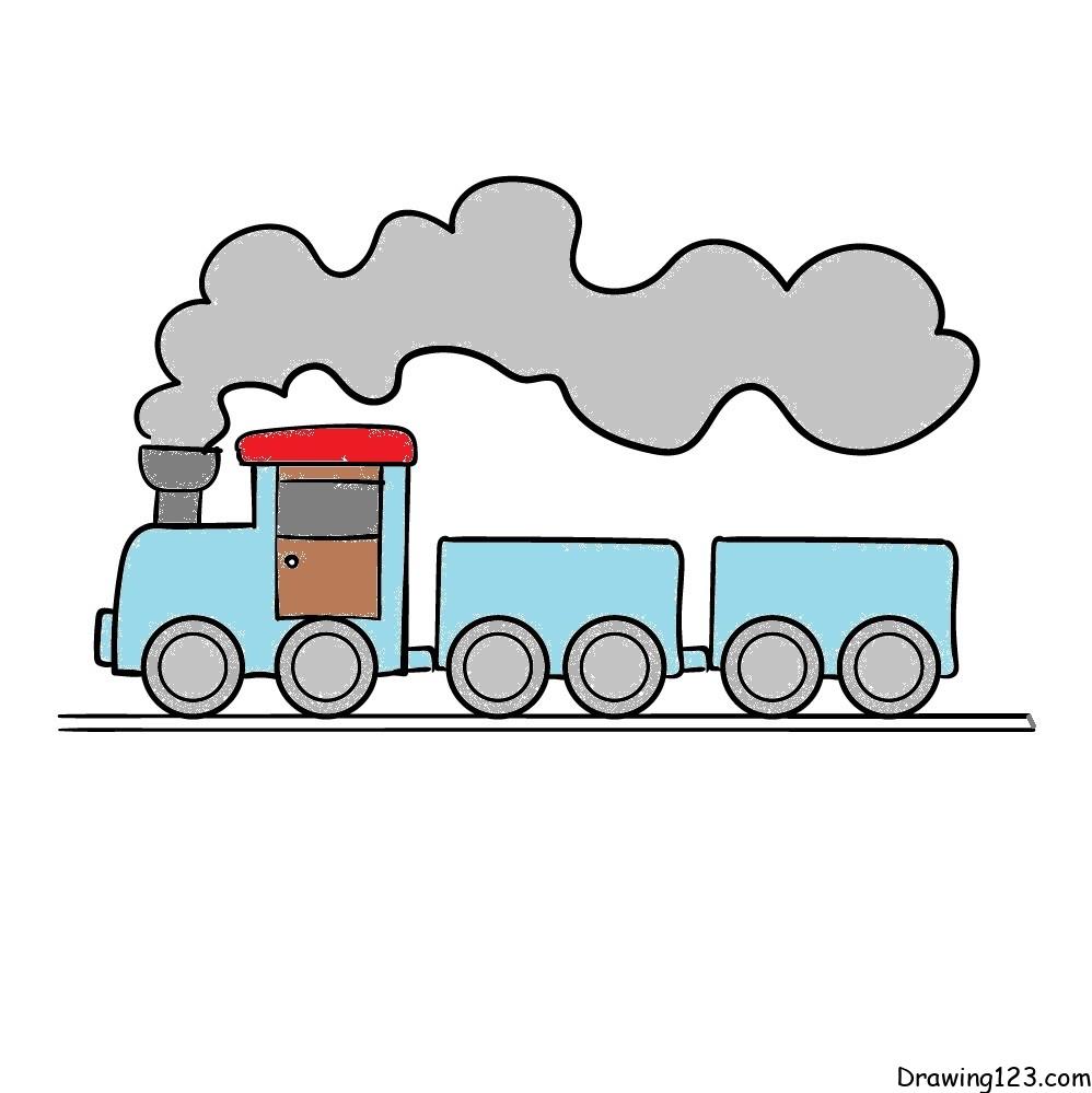 menggambar Kereta