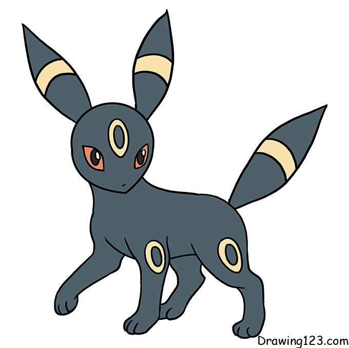 menggambar Pokemon Umbreon