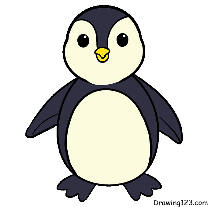 menggambar Penguin