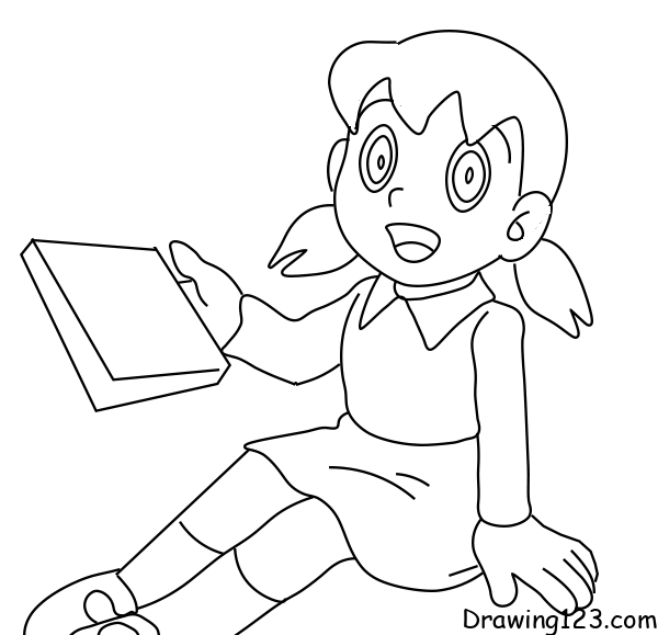 menggambar Shizuka