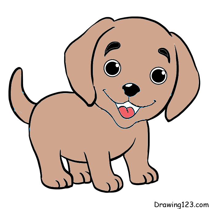 menggambar Anjing