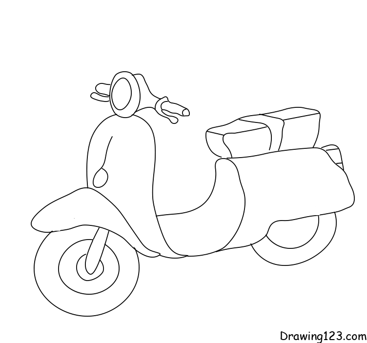 menggambar Motorcycle