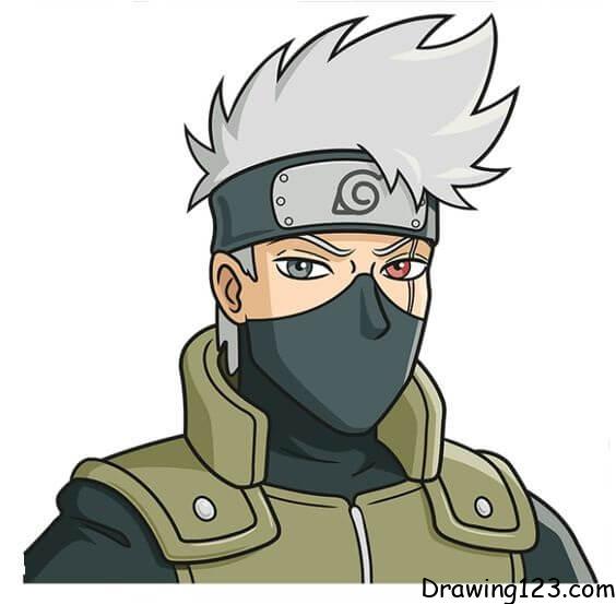 menggambar Kakashi Hatake