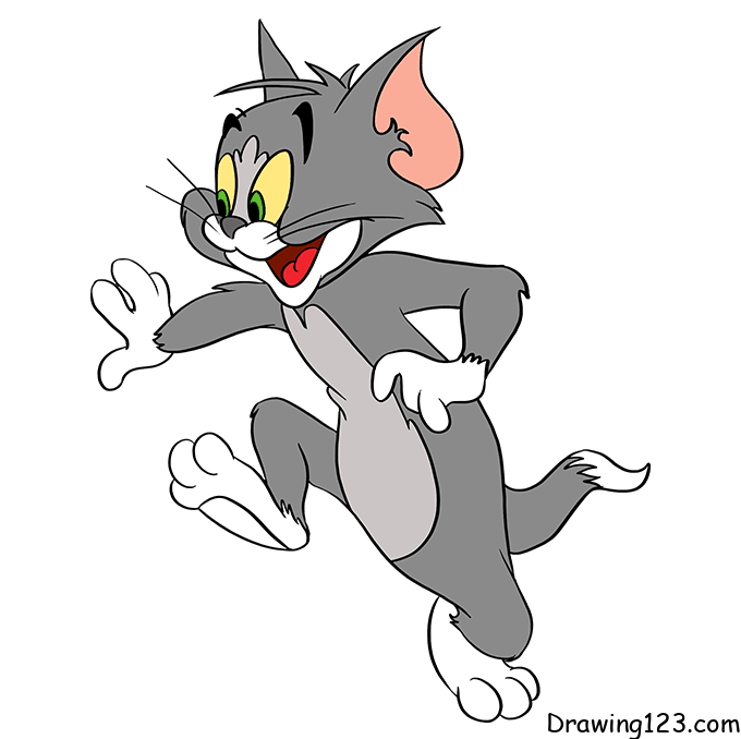 menggambar Tom dan Jerry