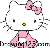 menggambar Hello Kitty