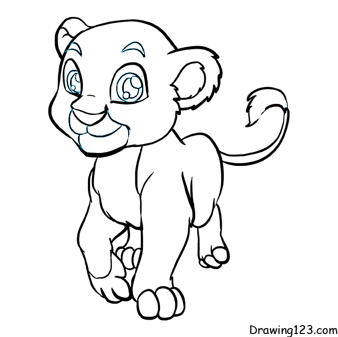menggambar Singa