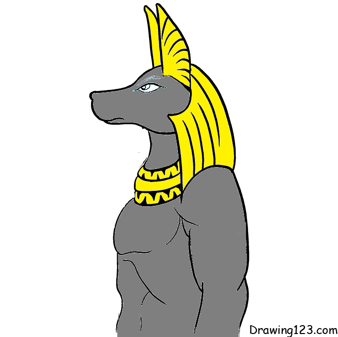 menggambar Anubis