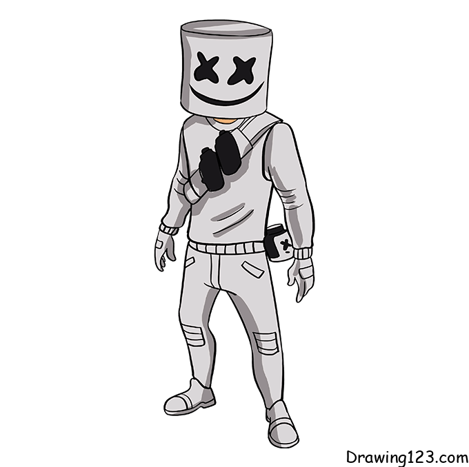 menggambar Marshmello