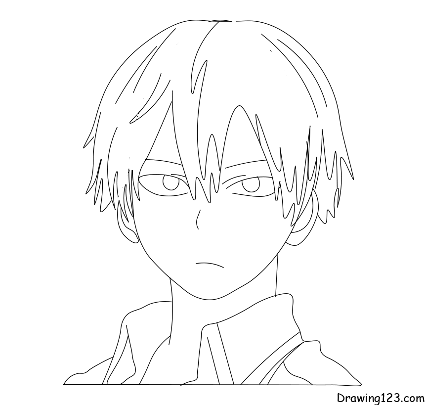 Shoto-Todoroki-drawing-step-7
