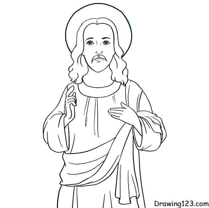 menggambar Tuhan Yesus