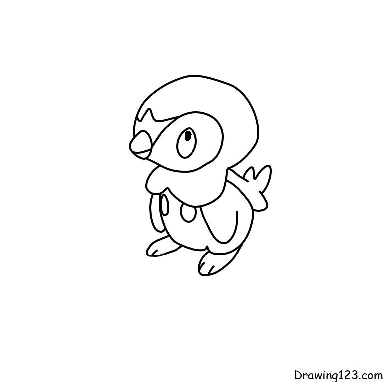 menggambar Pokemon Piplup