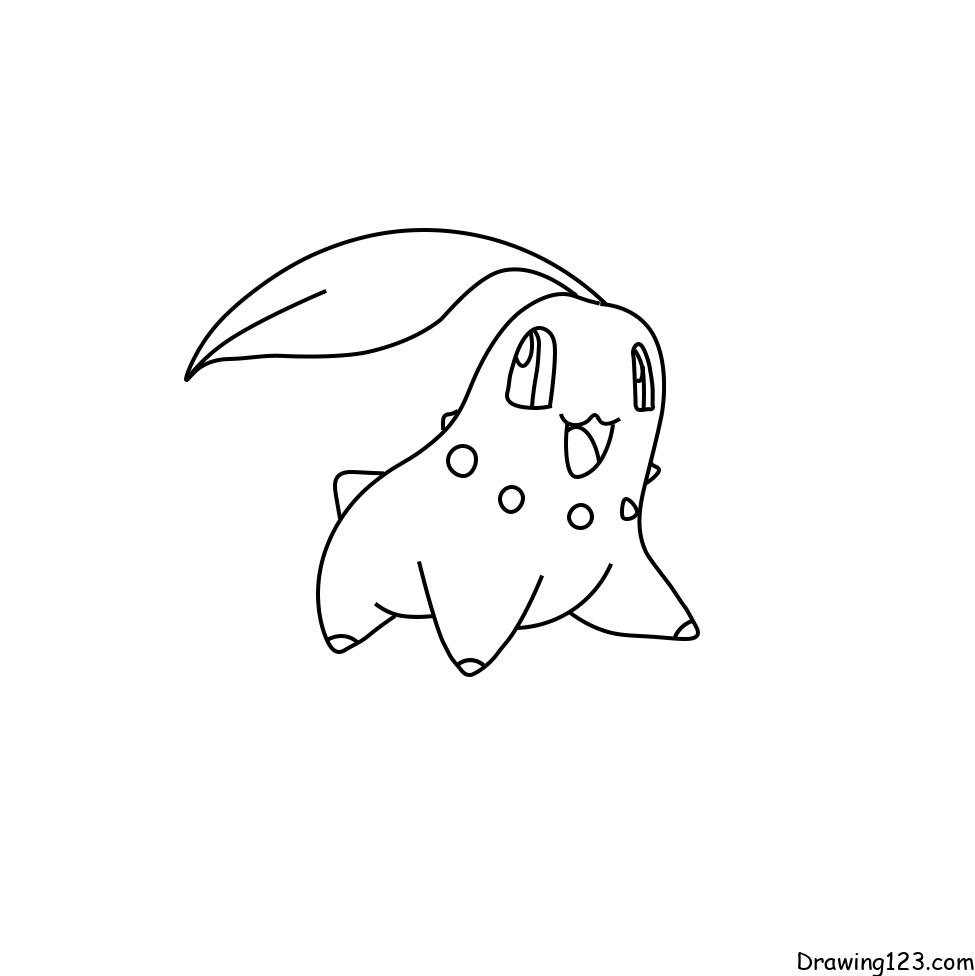 menggambar Pokemon Chicorita