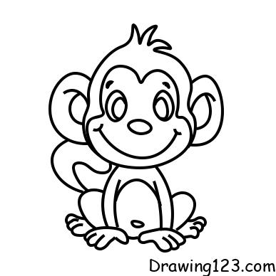 menggambar Monyet