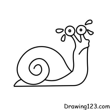 menggambar Siput