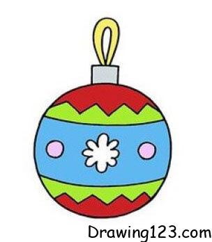 Christmas Ball Drawing Idea