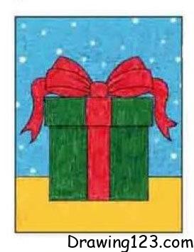 Christmas Gift Drawing Idea