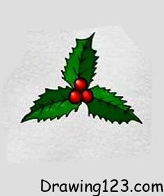 Christmas Mistletoe Drawing Idea