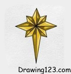 Christmas Star Drawing Idea