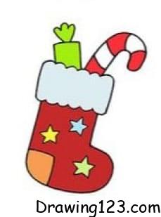 Christmas Stocking Drawing Idea