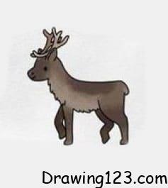 Cute Reindeer Drawing Idea