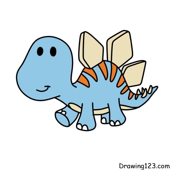 Drawing-Dinosaur-step12