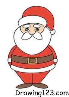 Santa Claus Drawing Idea 3