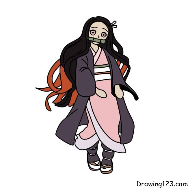 Drawing-Kamado-Nezuko-Step-11-4