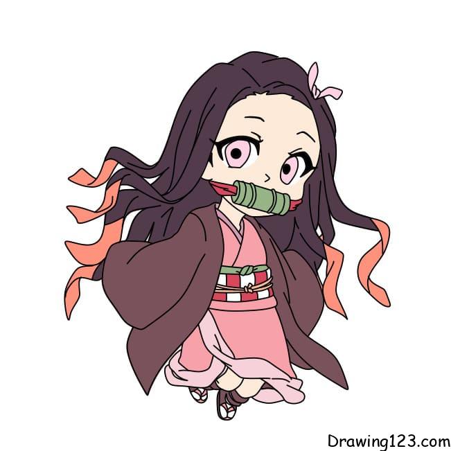 Drawing-Kamado-Nezuko-Step-13-1