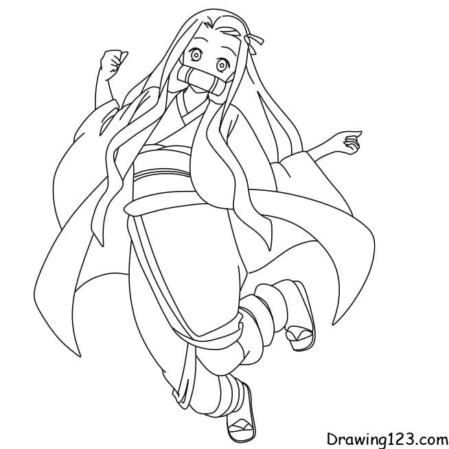 Drawing-Kamado-Nezuko-Step-14-1