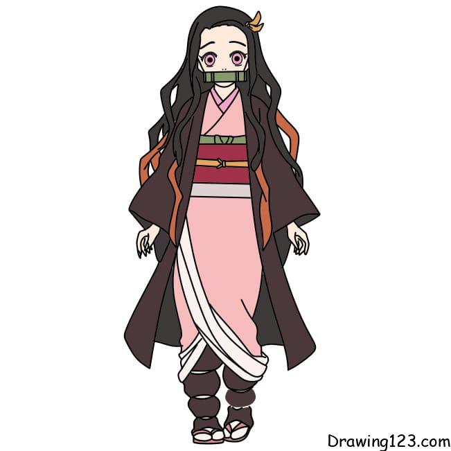 Drawing-Kamado-Nezuko-Step-16