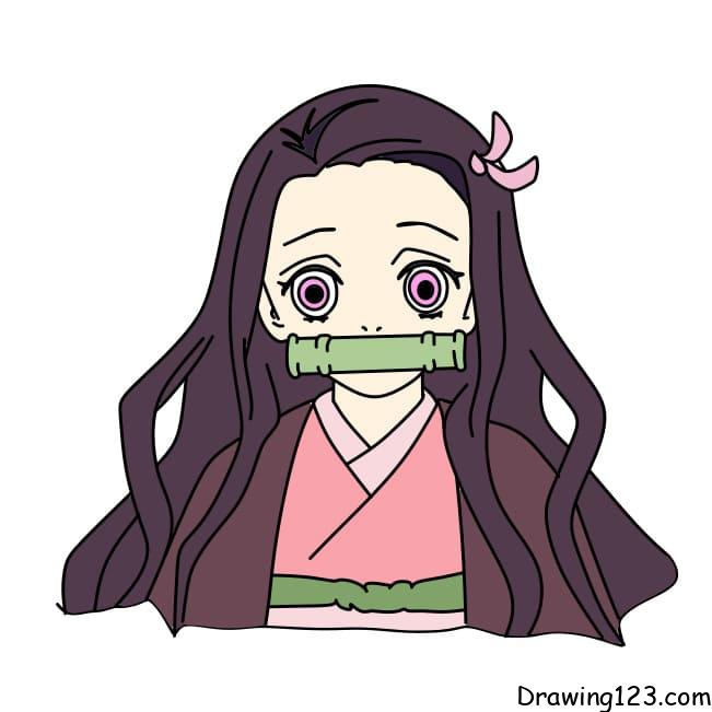 Drawing-Kamado-Nezuko-Step-9-6